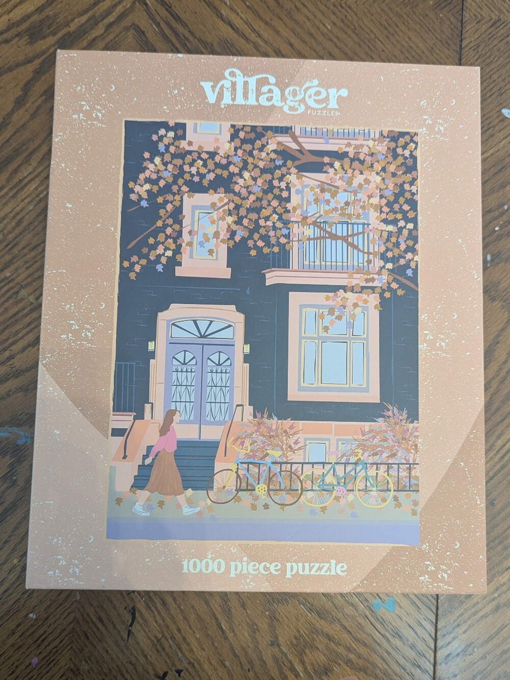 Villager Puzzles "Autumn in Montreal" 1000-Piece Jigsaw Puzzle (incomplete)